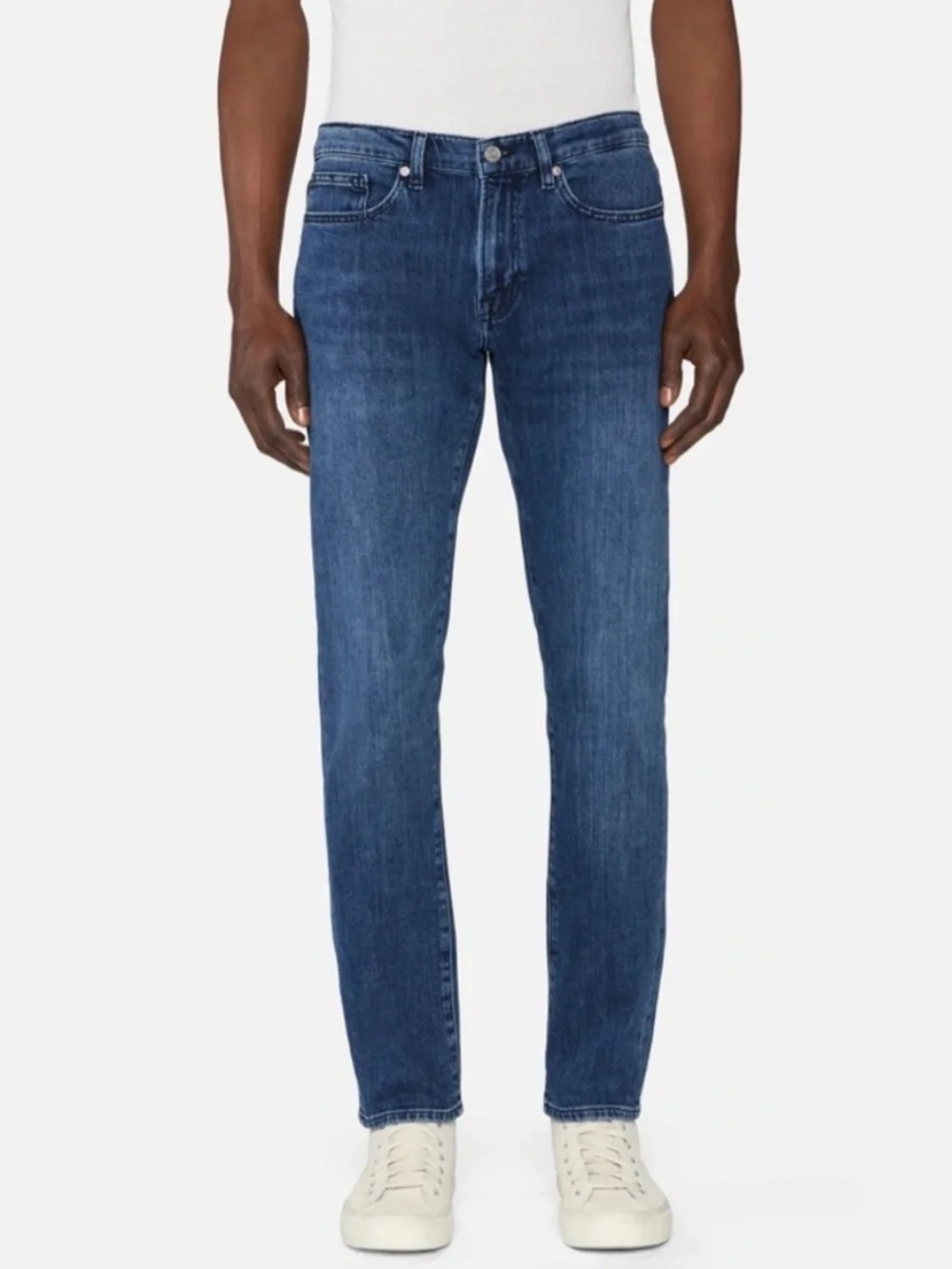 Frame Denim Slim Straight Jeans - Medium Blue